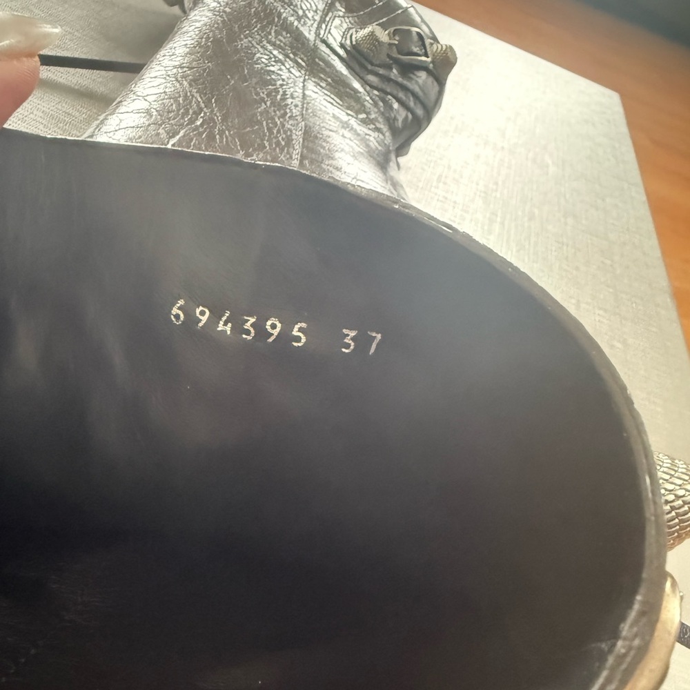 Balenciaga Cagole Metallic Boots - Picture 6 of 7